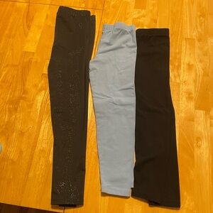 Black and Blue Leggings Set